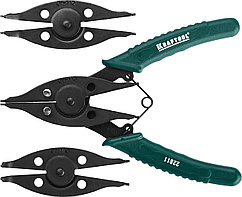 KRAFTOOL Universal 6-in-1, внешний/внутренний, съемник стопорных колец (22811)