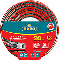 RACO PREMIUM, 1/2″, 20 м, 40 атм, пятислойный, усиленный двумя слоями армирования, поливочный шланг